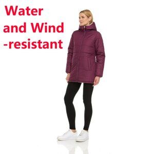Brand New ARCTIC QUEST Women's Jacket -Size L Water Resistant Reversible